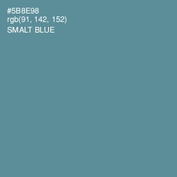 #5B8E98 - Smalt Blue Color Image